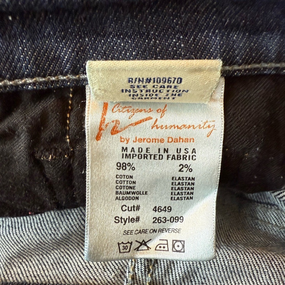 Citizens of Humanity Style 263-099  Amber stretch Boot Cut Sz 27 Jeans.‎ - Picture 13 of 15